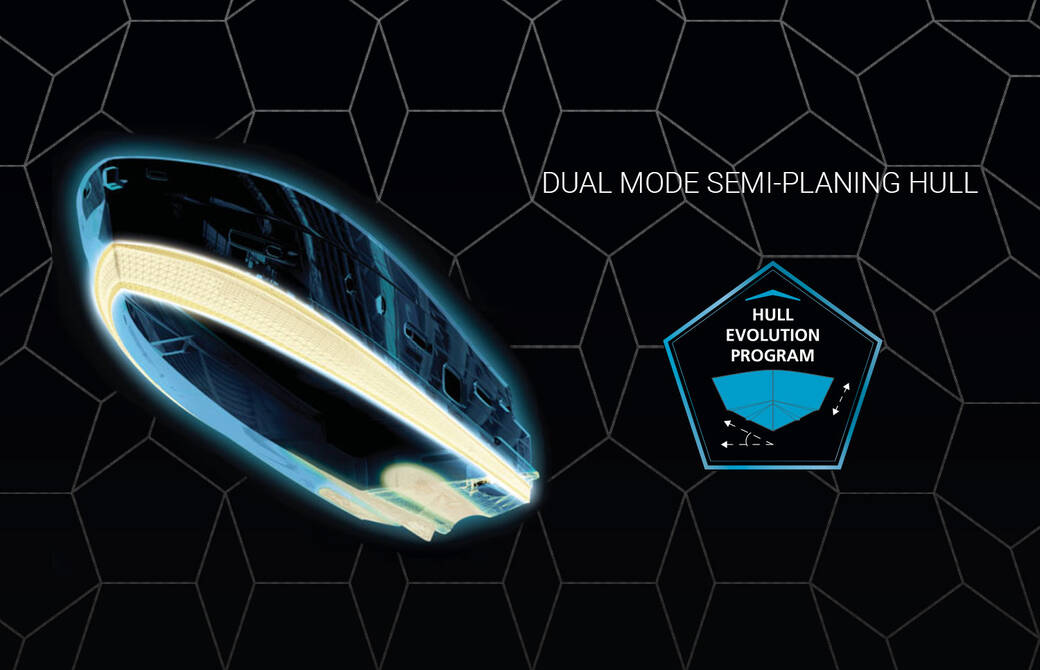 Dual Mode Semi-planing Hull