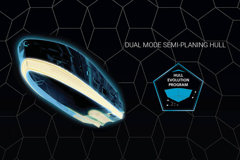 Dual Mode Semi-planing Hull