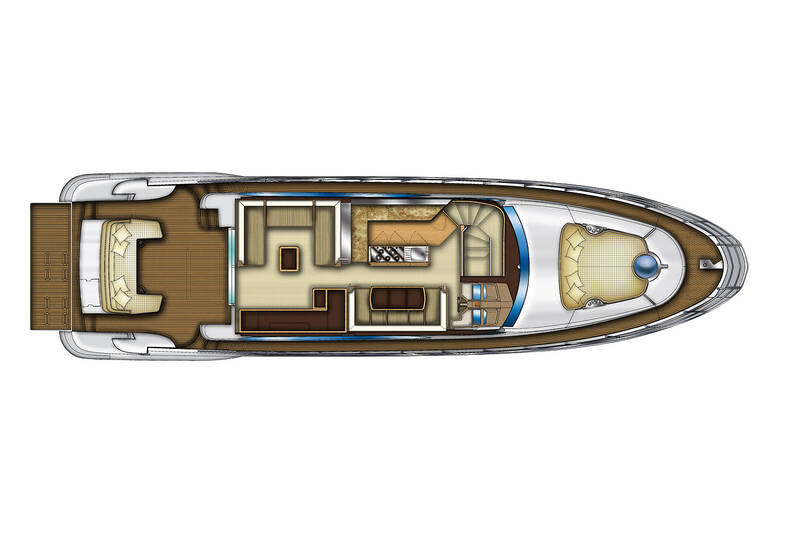 Главная палуба Azimut Flybridge 64